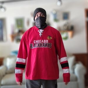 NHL Chicago Blackhawks Red Shirt With Laces